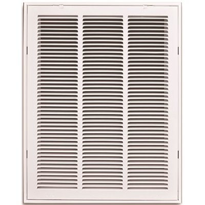 14 in. x 20 in. White Stamped Return Air Filter Grille with Remo