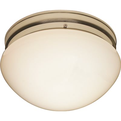 9.125 in. 2-Light Brushed Nickel Ceiling Flushmount