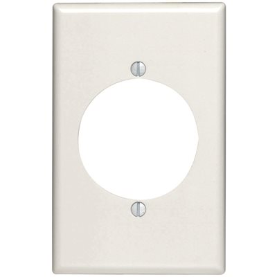 Ivory Flush Mount 1-Gang Wall Plate