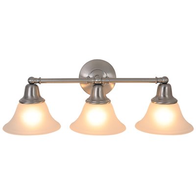 3-Light Vanity in Fixture Brushed Nickel 24-1/2 in.