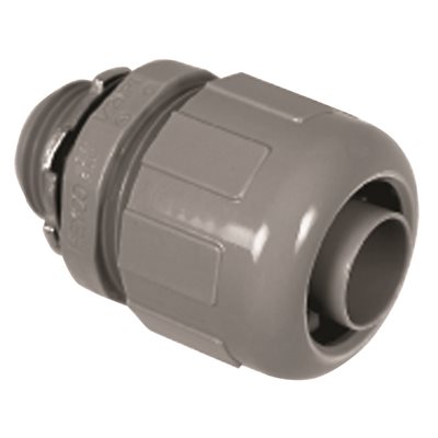 NONMETALLIC LIQUID TIGHT STRAIGHT CONNECTOR, 3/4 IN.