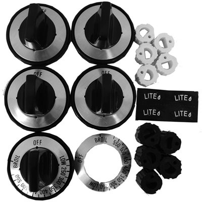 Knob Kit Universal Gas Range