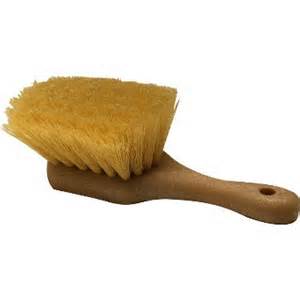UTILITY SCRUB 8-1/2" BROWN POLY - Click Image to Close