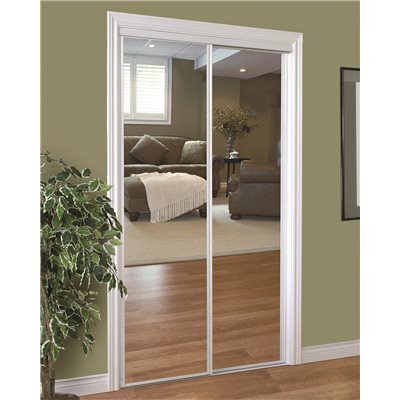 230 SERIES FRAMED MIRROR BYPASS DOOR, WHI