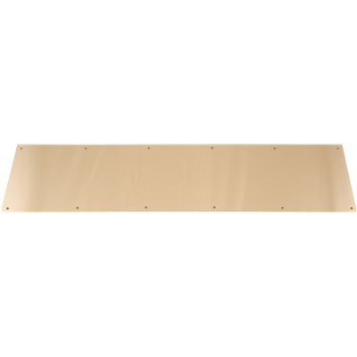 BRASS PLATED DOOR KICK PLATE 8 IN. X 34 IN.