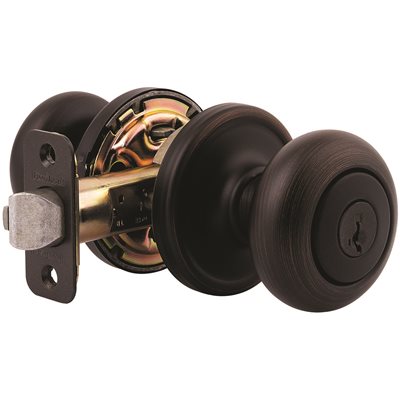 Venetian Bronze Entry Door Knob Hancock Smartkey