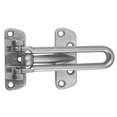 Satin Chrome Security Door Guard